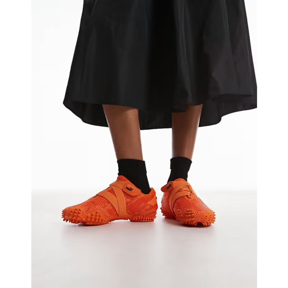 Womens Size 6 PUMA Sneakers Comfort Hook & Loop Mostro Rickie Orange 405193-03
